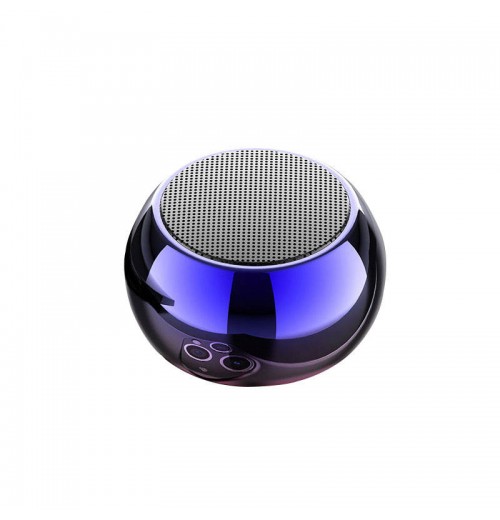 Portable mini wireless bluetooth speaker electroplating round small steel gun colorful solid space aluminum shell powerful speaker Portable mini wireless bluetooth speaker electroplating round small steel gun colorful solid space aluminum shell powerful speaker