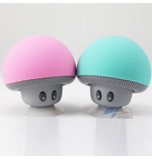 Cheap Cute Portable Shower Mushroom Suction Cup Waterproof Wireless Speaker Mobile Car Mini Speaker